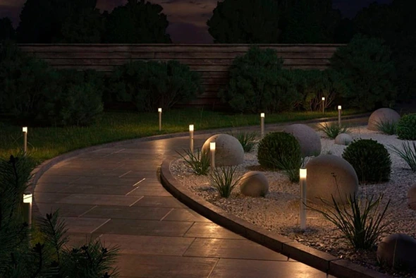 Decorative Garden Lighting Installation in Mississauga