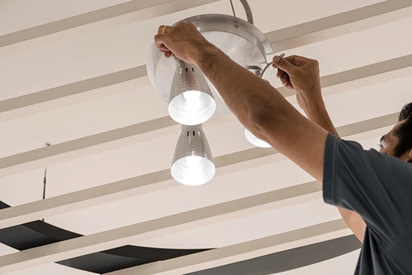 Modern Lighting Fixture Upgrades in East York